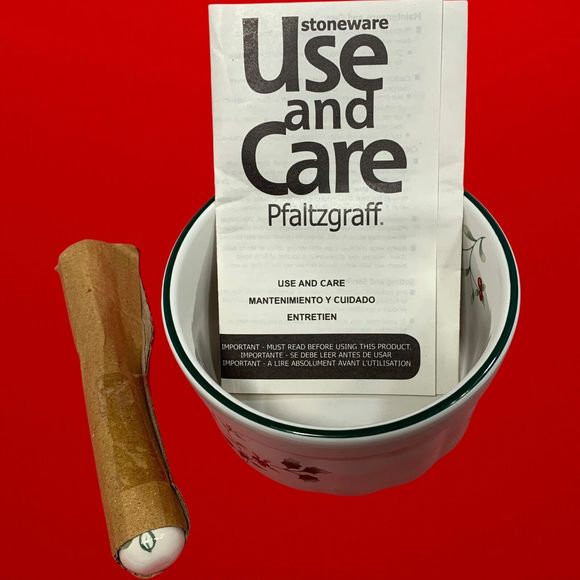 Pfaltzgraff Winterberry Dip Mix Bowl Ramekin Set with Spreader NEW - Picture 11 of 12